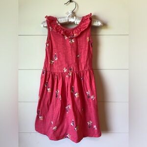 Baby Gap Floral Red Tank Dress Size 5